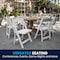Flash Furniture HERCULES Series White Wood Folding Chair with Vinyl Padded Seat, PK2 2-XF-2901-WH-WOOD-GG - alternate 4